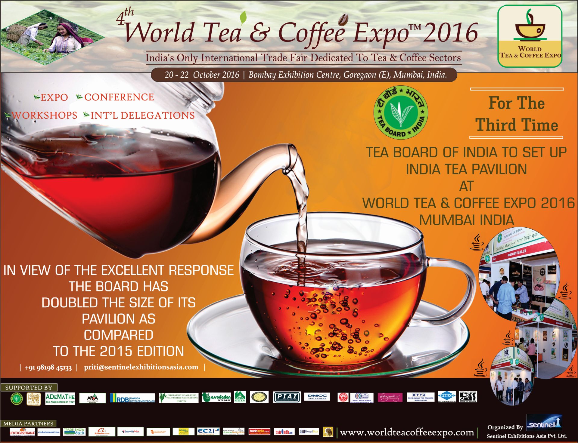 Tea Board Pavilion at World Tea & Coffee Expo 2016