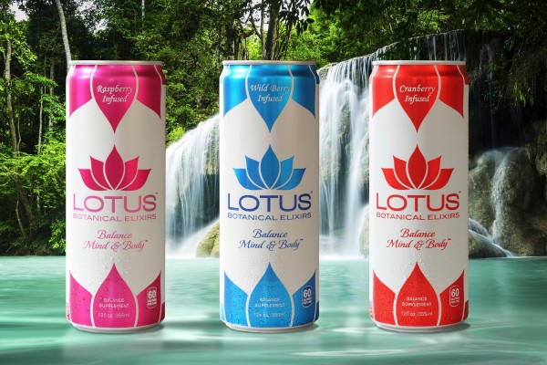 Lotus Botanical Elixirs launch in Rexam Sleek® cans with tactile printing