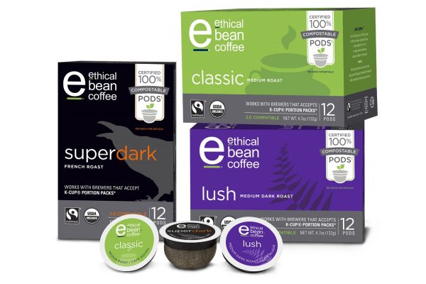 Ethical Bean Coffee Launches 100% Compostable Single-Serve Pods