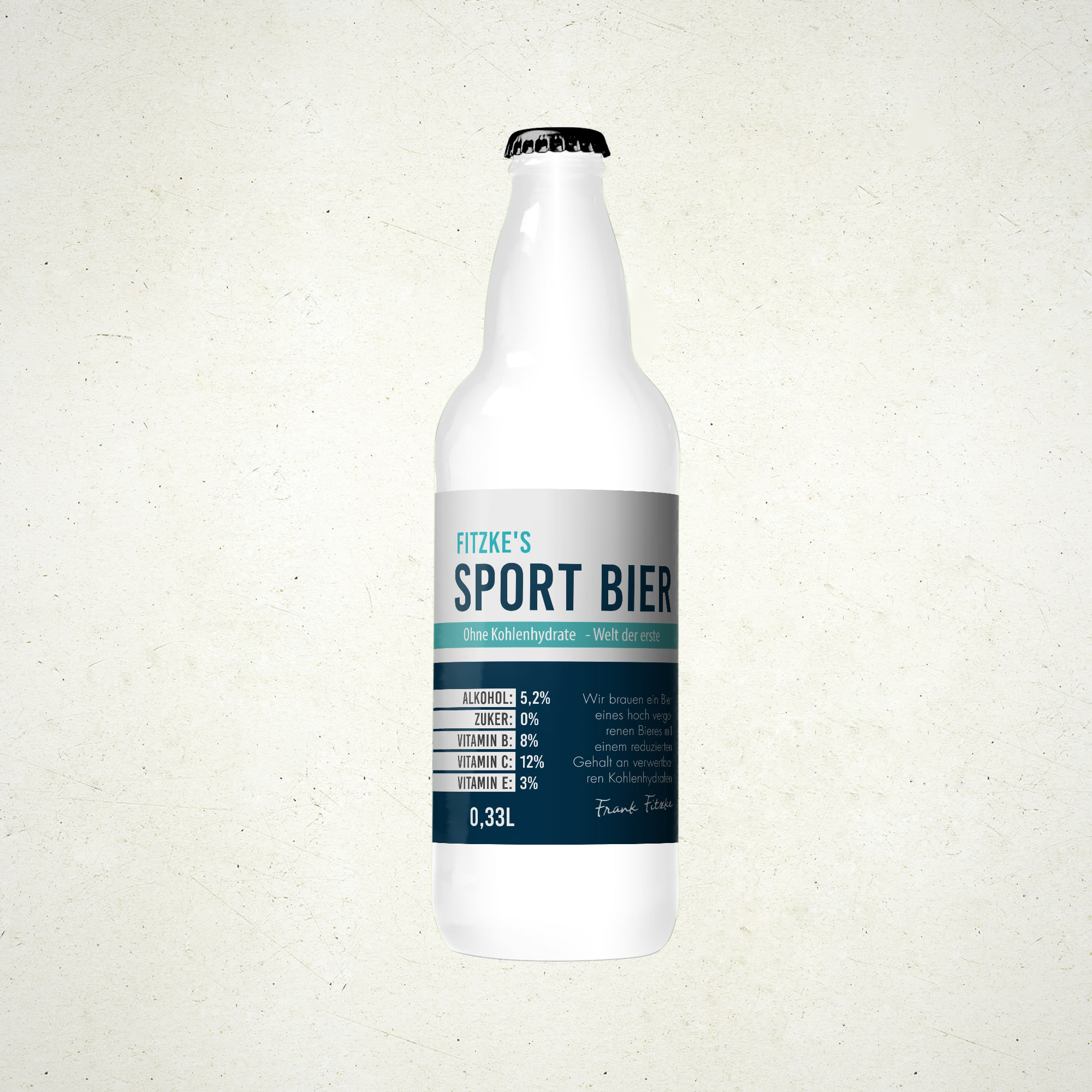 Bottle label design by cynemes for Fitzke’s Sport Bier