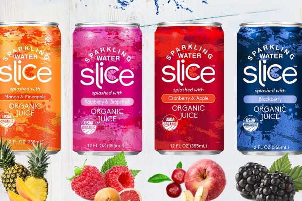 Slice Releases Sparkling Water with Organic Fruit Juice