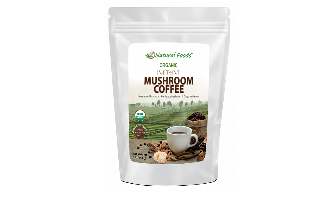 Z Natural Foods Launches Organic Instant Mushroom Coffee